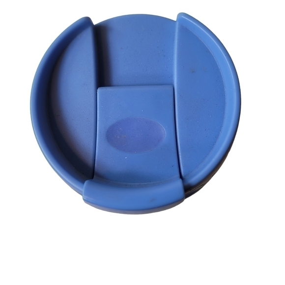 Starbucks Double Wall Clear Raised Floral Flowers Blue Lid 16oz - Picture 6 of 9